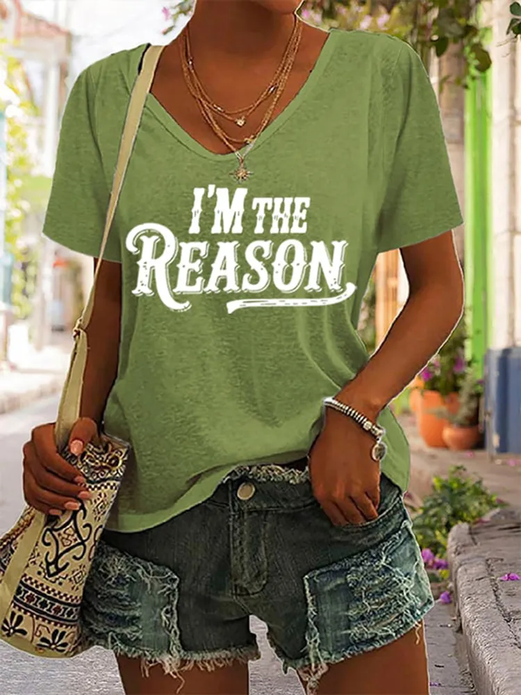 Women'S I'M The Problem V-Neck T-Shirt