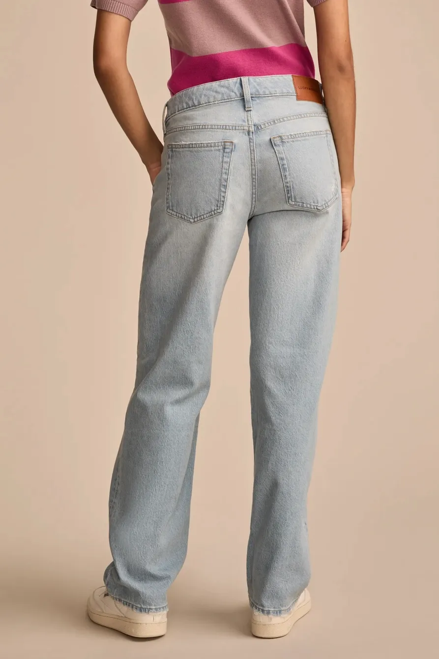 Distressed Light Wash Denim The Baggy