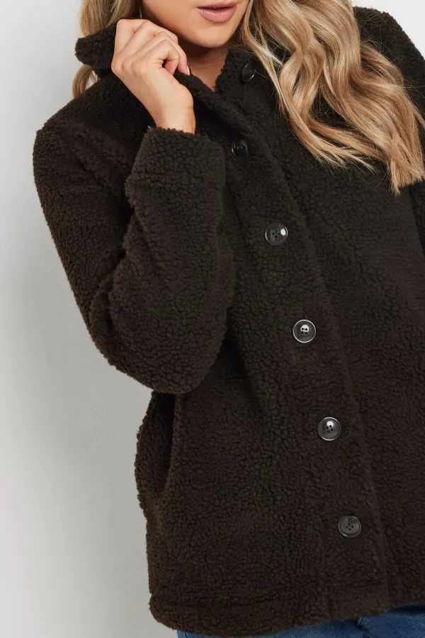 Chocolate Brown Side Pockets Jacket