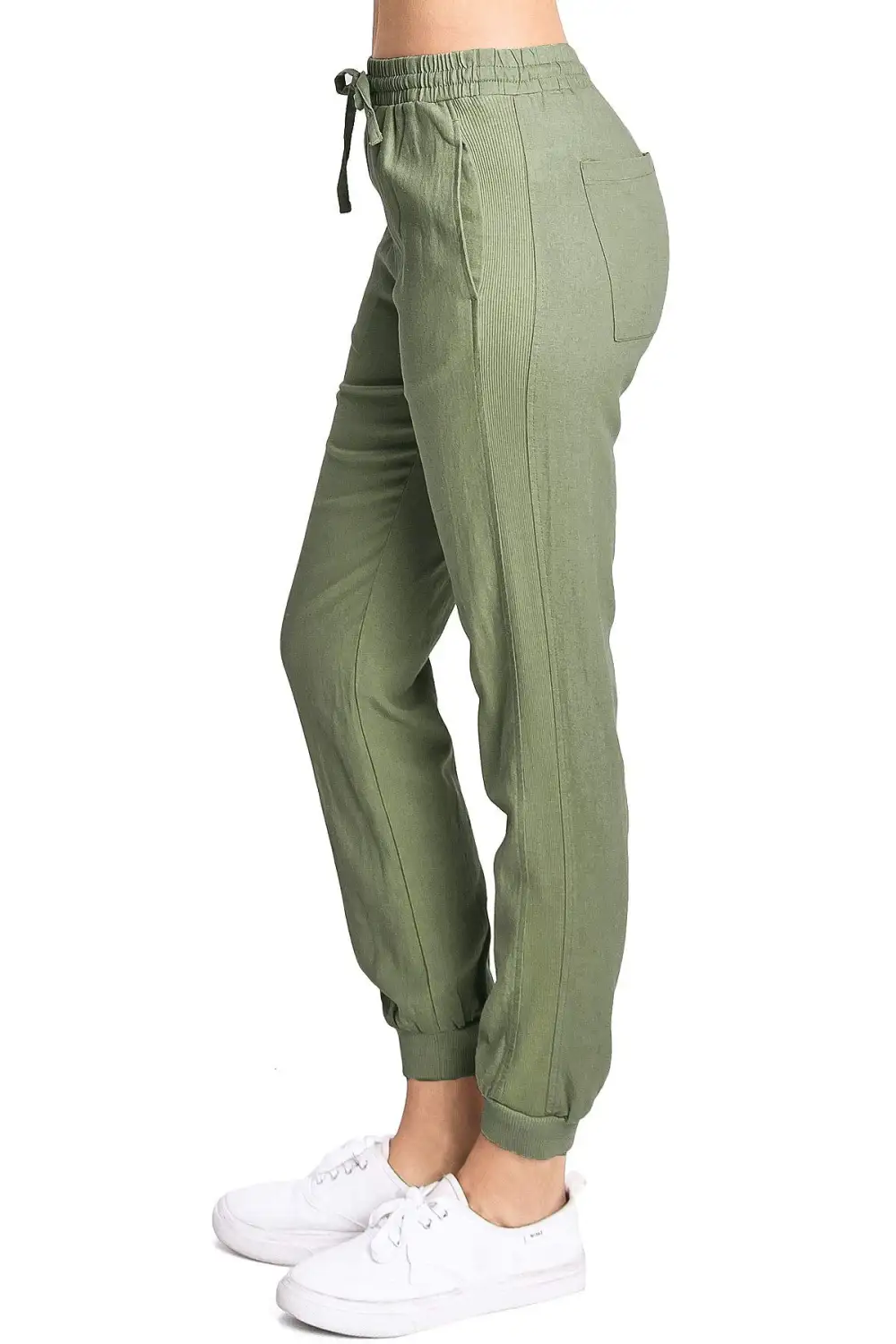 Drawstring Linen Joggers