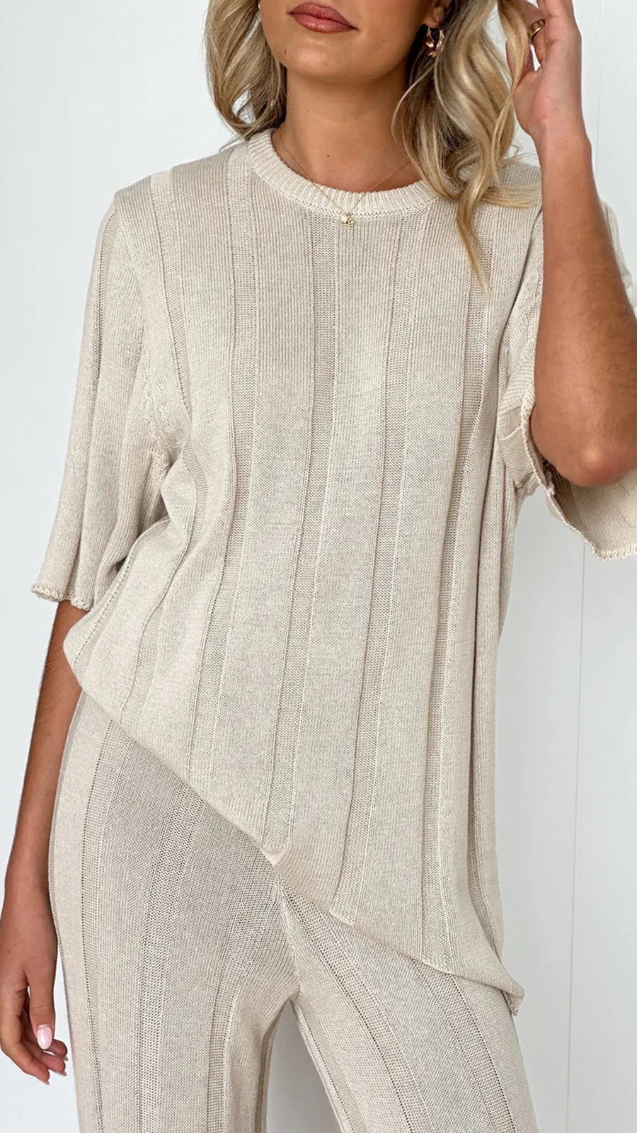 Knitted Heavy Drape Top