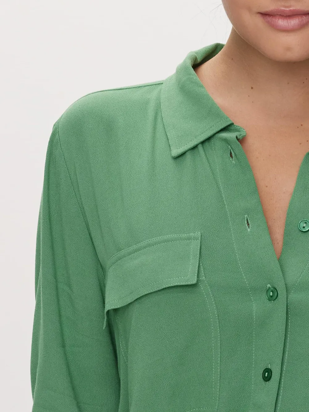 Button Front Utility Shirt