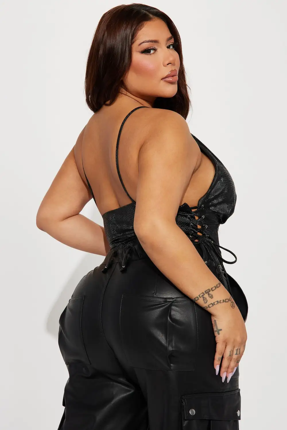 Got Your Attention Corset Top - Black