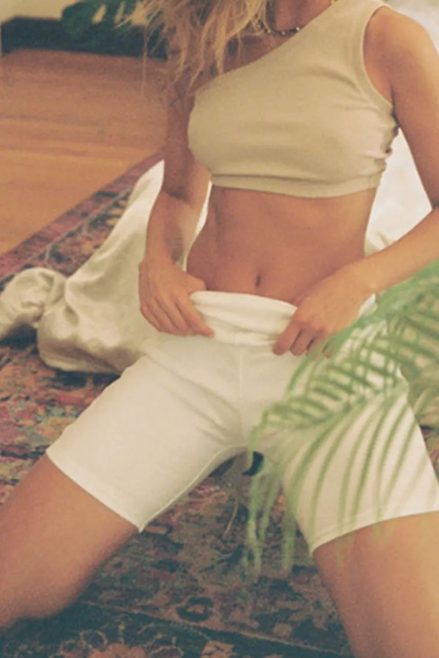 Asymmetric One Shoulder Ribbed Crop Top