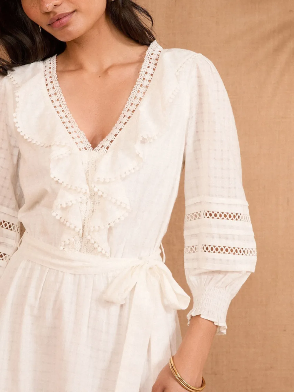 Lady Elegant Slimming V-Neck Floral Dress