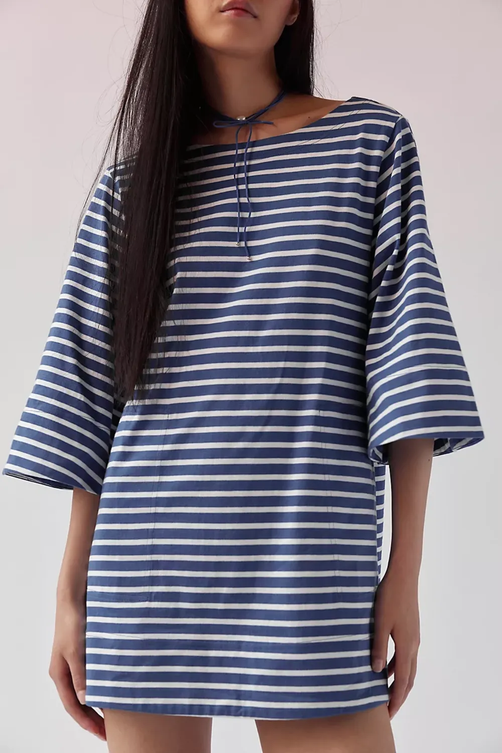 Striped Oversized T-Shirt Mini Dress