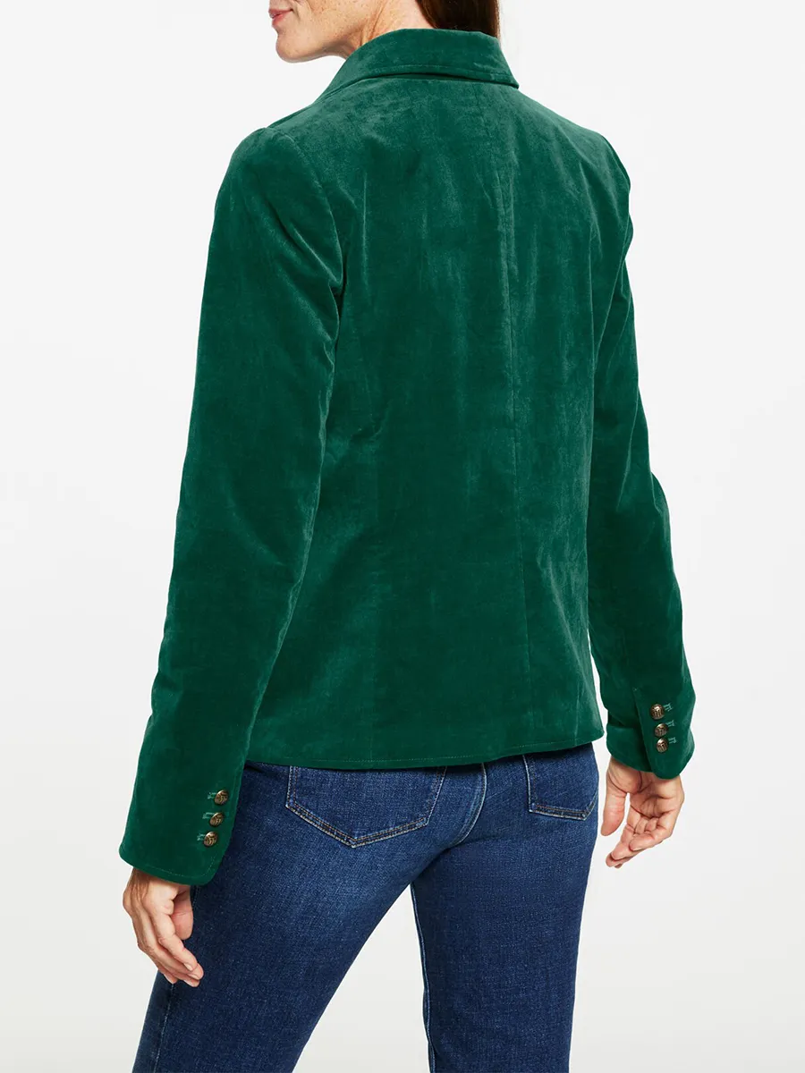 Women's Classic And Versatile Plush Velvet Jacket