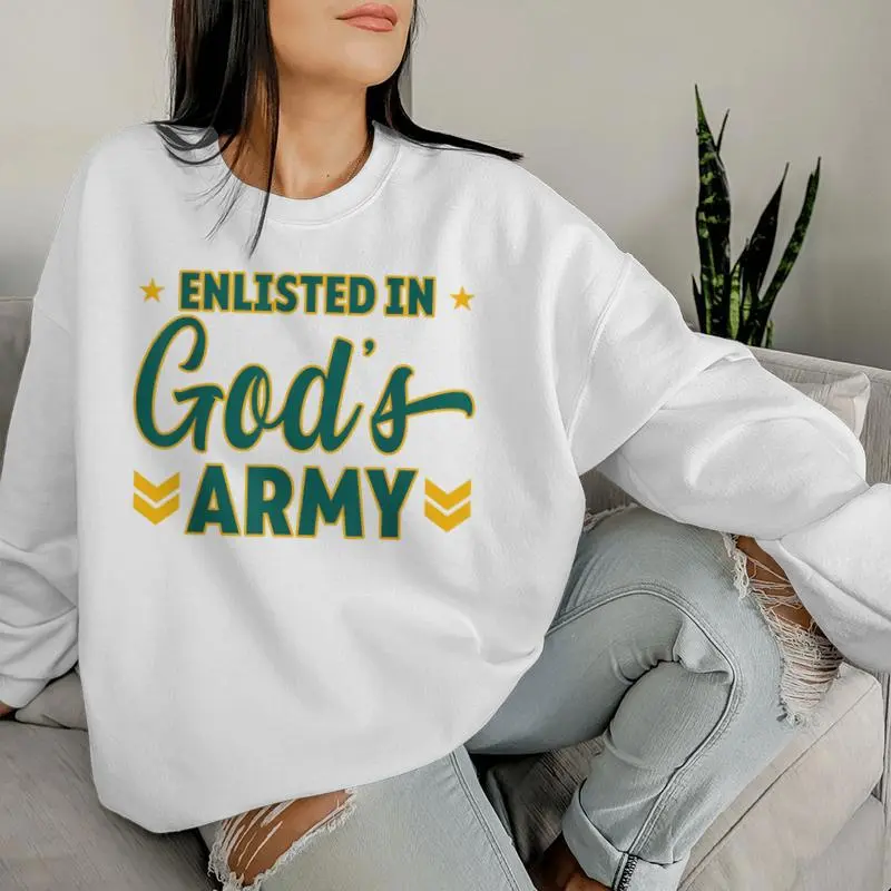 Enlisted In God's Army Christian Devotion Women Sweatshirt