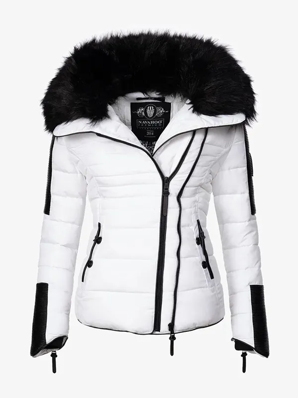 Ladies hooded warm winter jacket