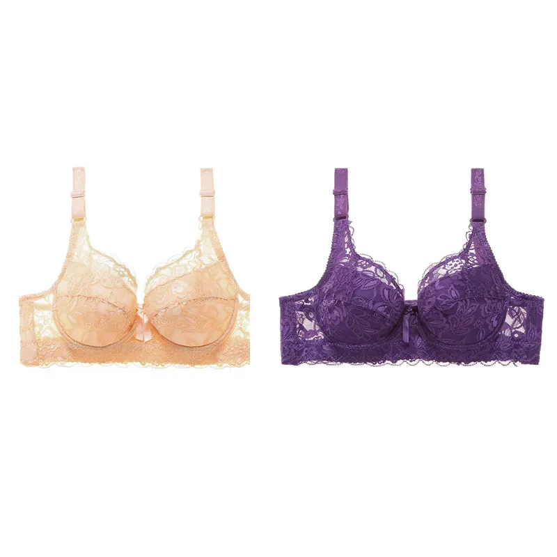 Plus Size Sexy Crop Top Push-up Bras 48D