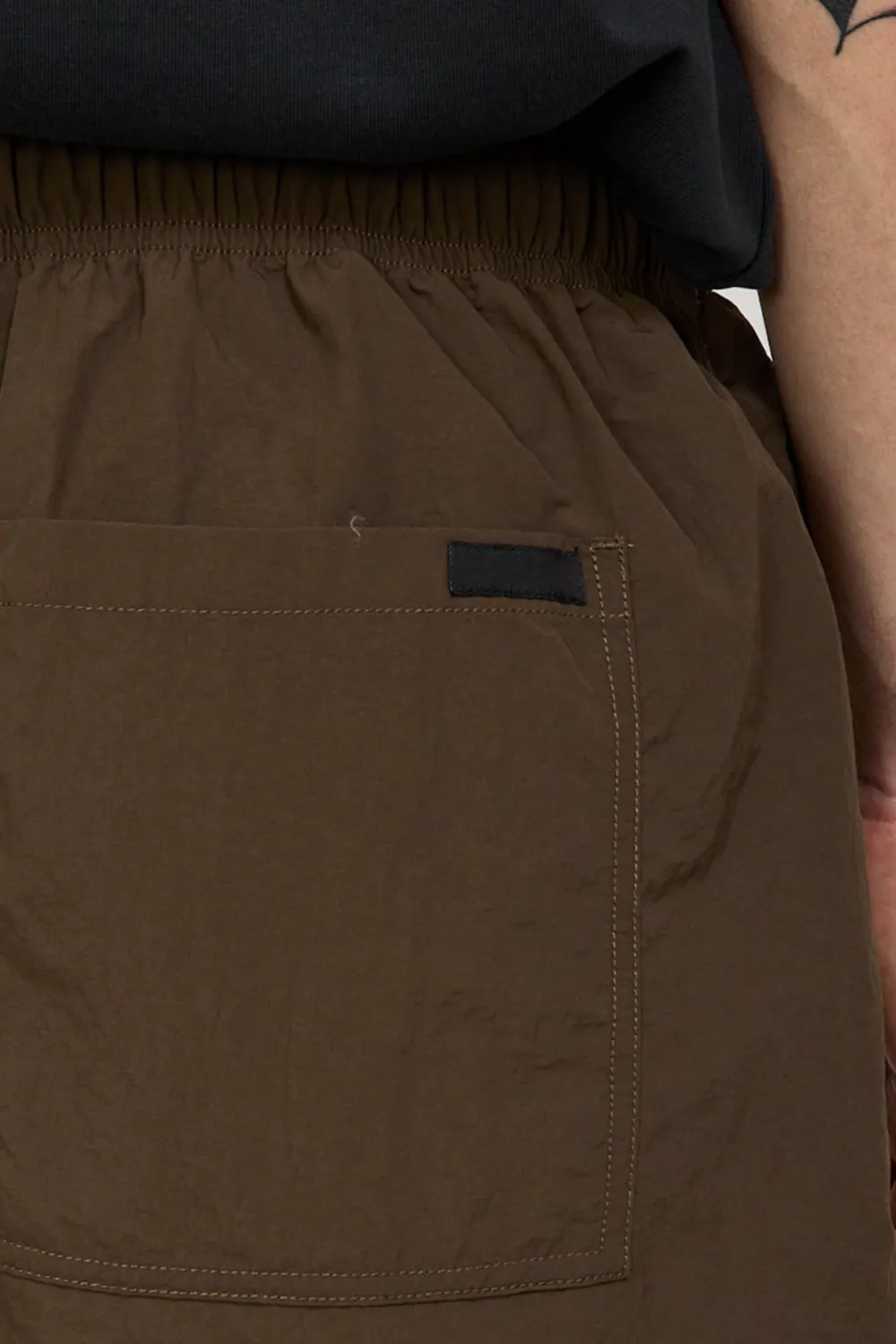 Nylon Loose Short Deep Brown