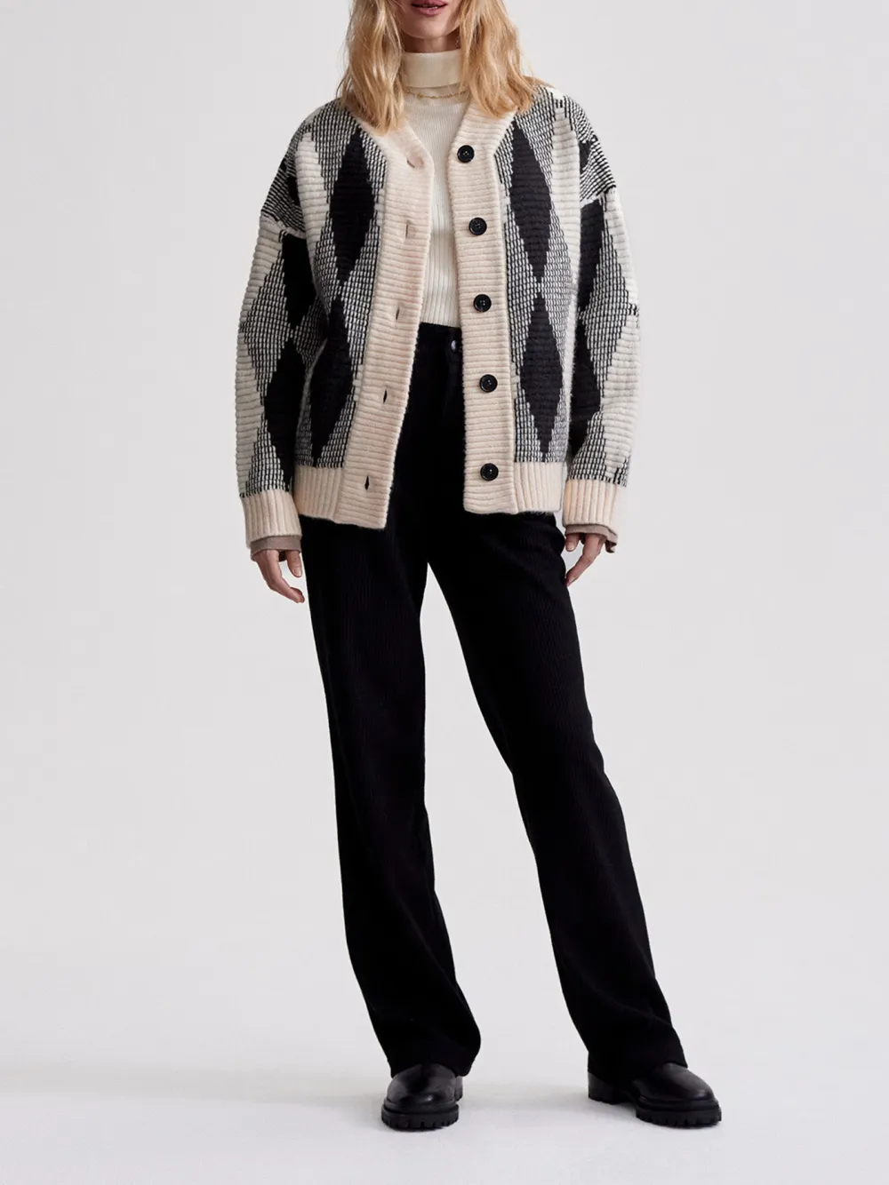 Argyle Printing Knitwear