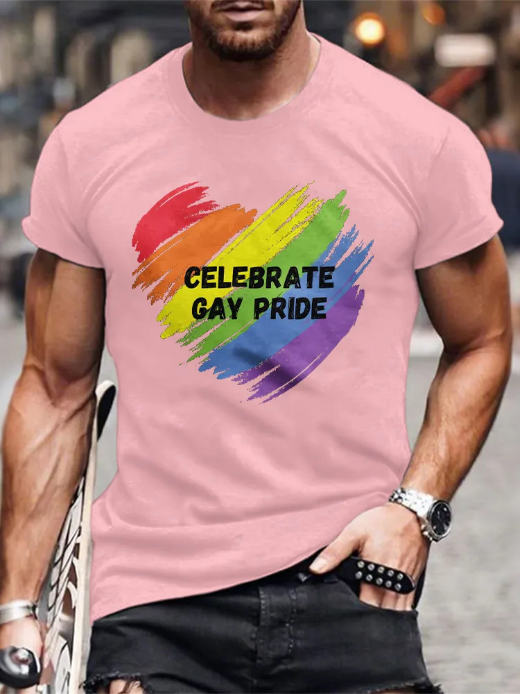 Men'S Celebrate Gay Pride T-Shirt