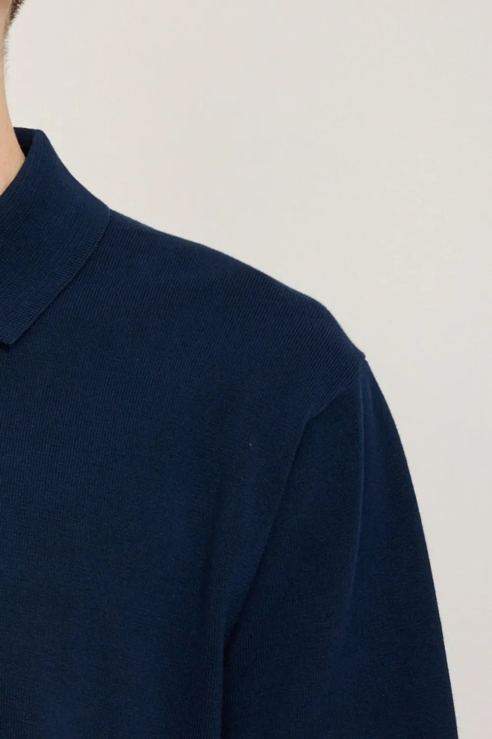 Knit Polo 12G Navy
