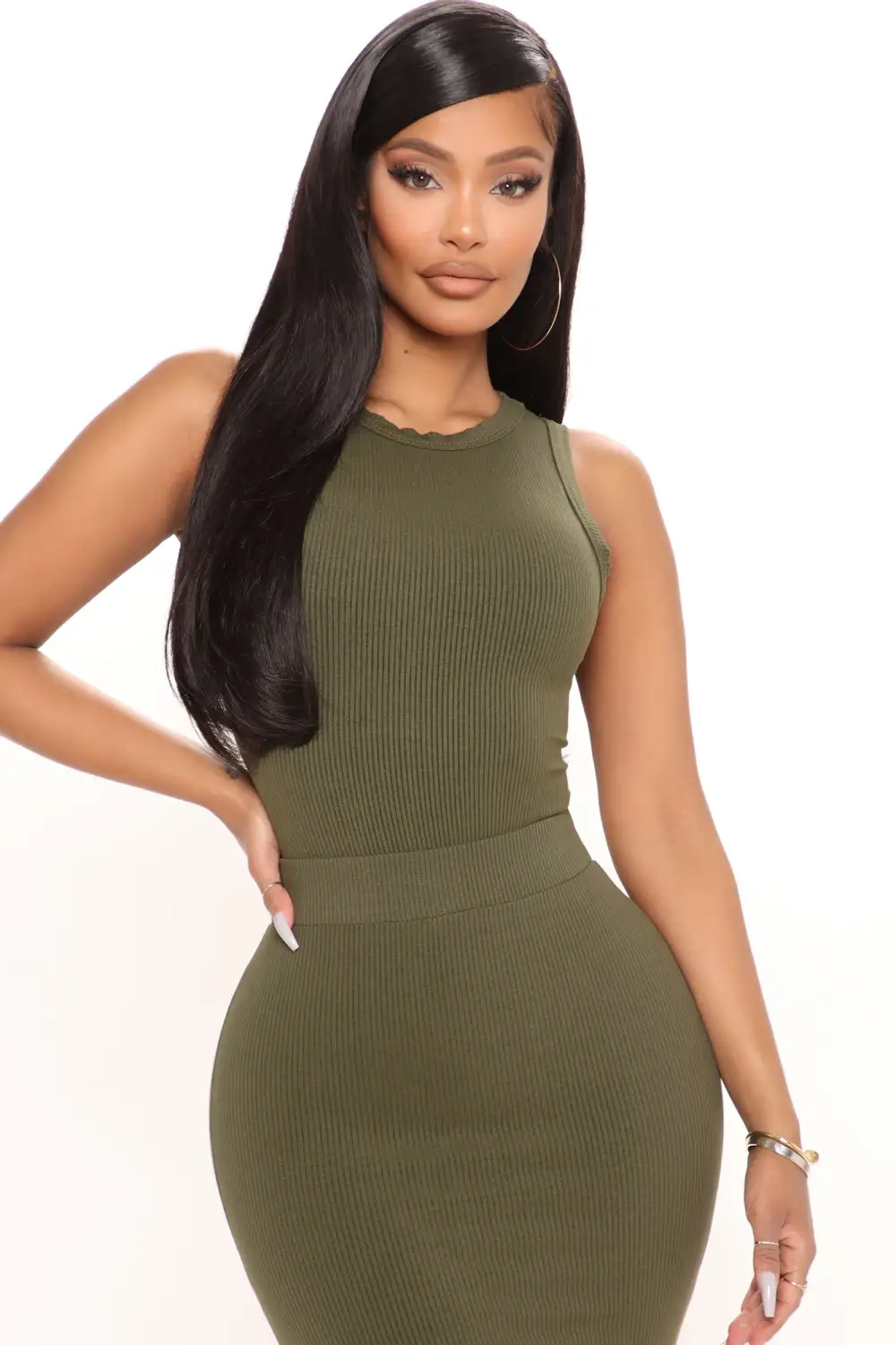 Summer Snatched Bodysuit - Olive