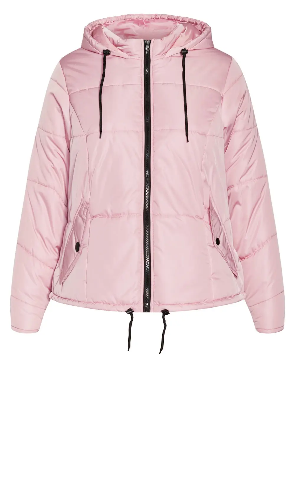Evans Pink Puffer Coat