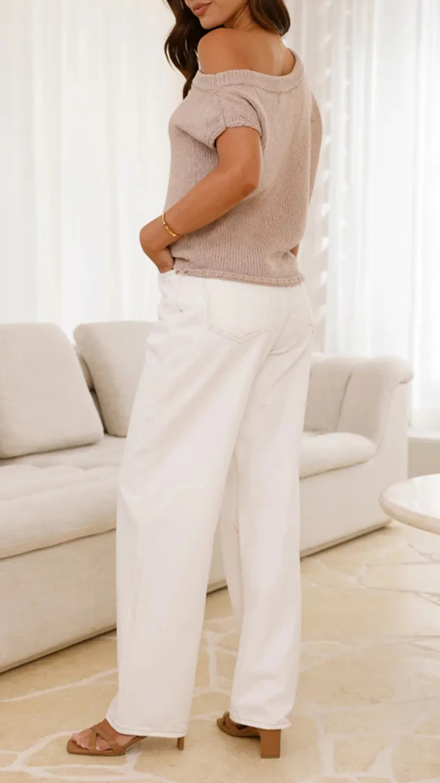 Versatile Off-Shoulder Casual Top