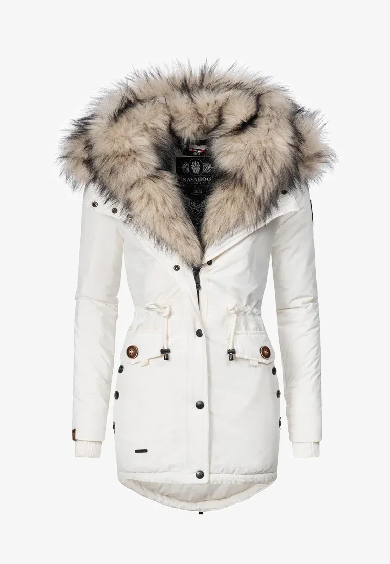 Ladies Winter Thicken Windproof Parka Pink