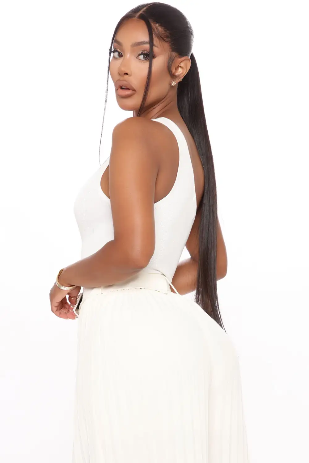 Carlie One Shoulder Bodysuit - Off White