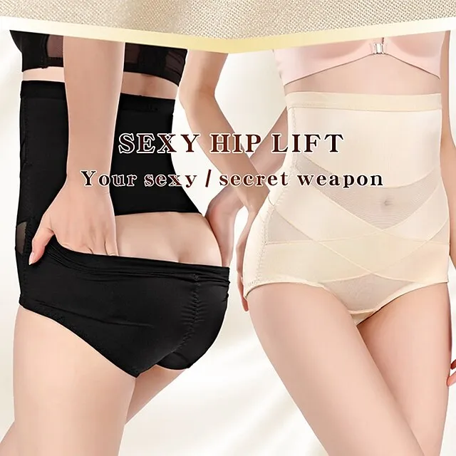 Corset Women's Control Panties Shapewears Office Party & Evening Running Gym Black Pink Apricot Sport Seamless Breathable Seamed Lace Up Tummy Control Push Up Basic Solid Color Spring & Summer Fall