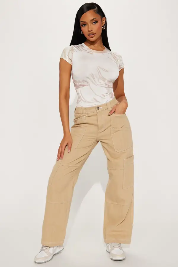 Temperature's Up Bodysuit - Taupe/combo