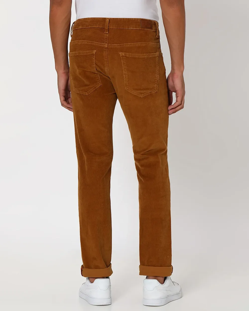 Classic Versatile Slim-Fit Straight-Leg  Khaki Trousers
