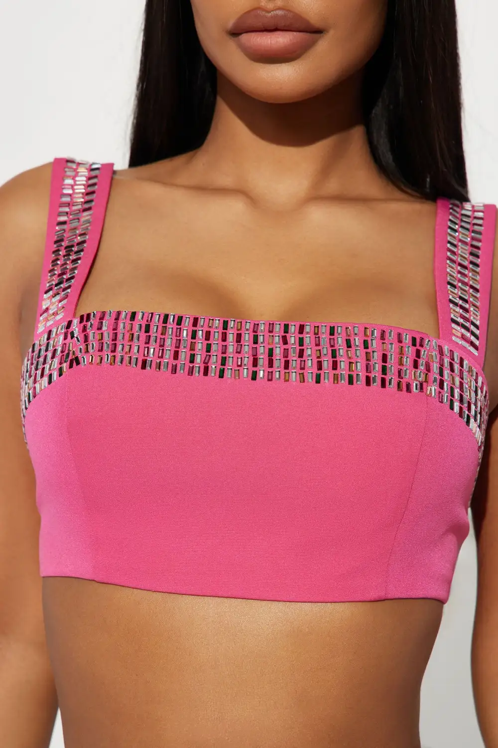 Shiny Nights Top - Pink/combo