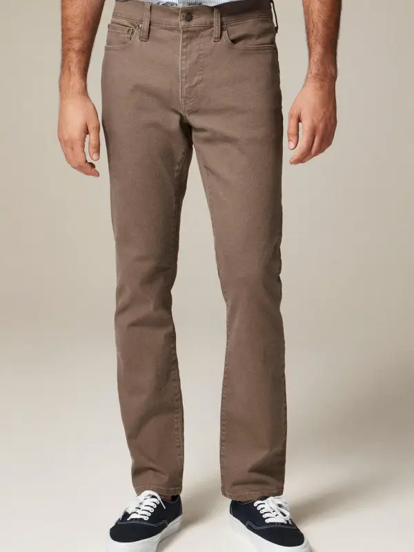 Brown Tapered Leg Men's Jeans