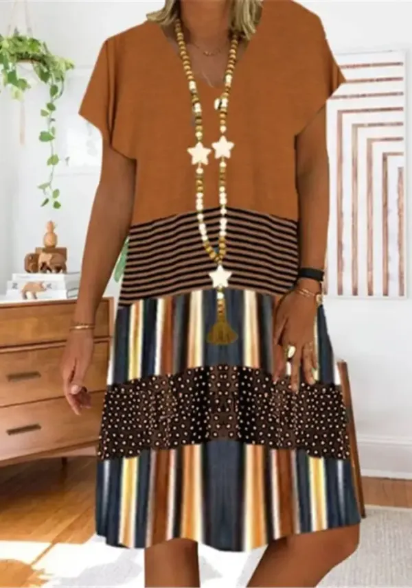 Dream Maker Women Causal Wear Loose T-shirt Dress