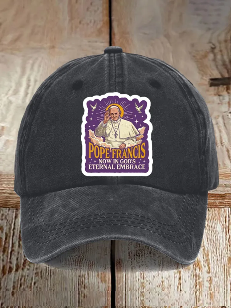 Men And Women's Now In God'S Eternal Embrace Washed Baseball Cap