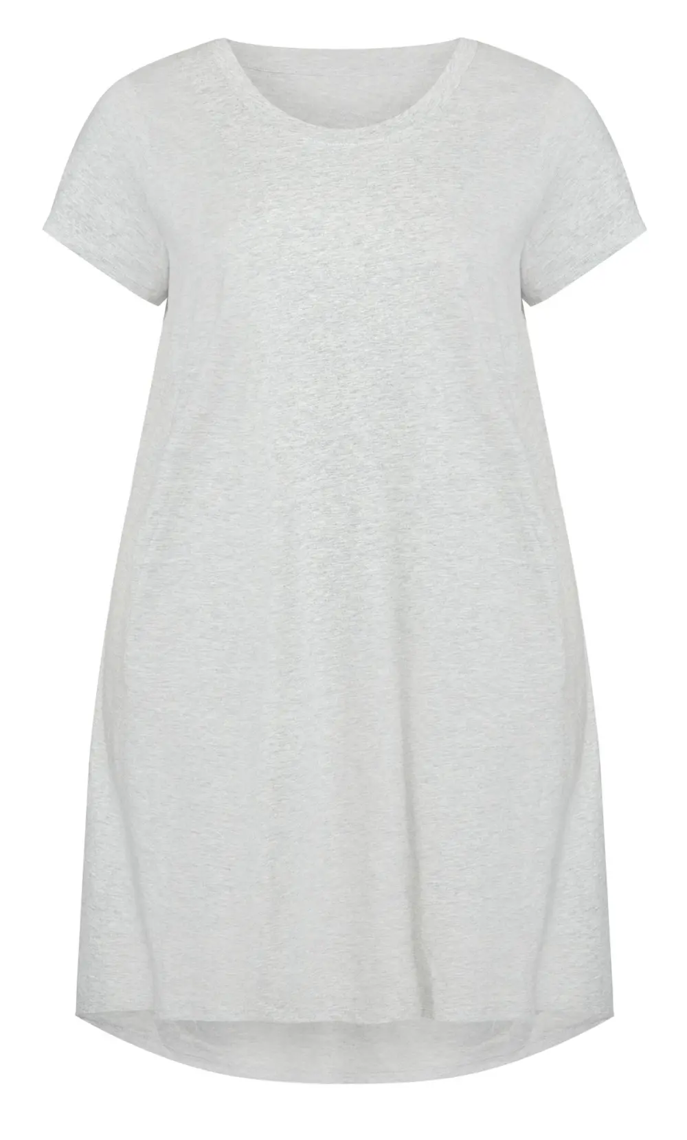 Evans Grey Pocket Detail T-Shirt Dress
