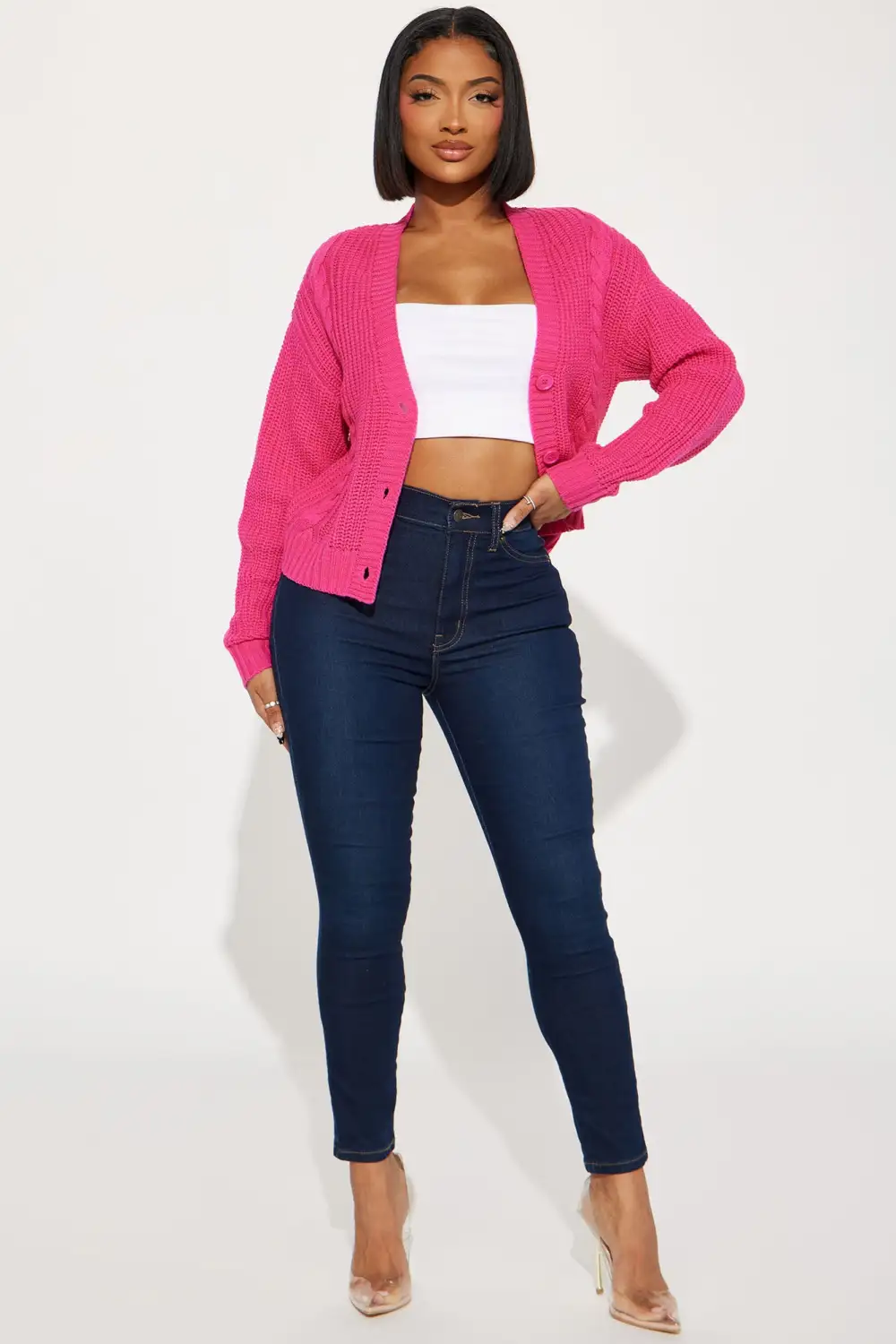 Choosin' You Cardigan - Pink