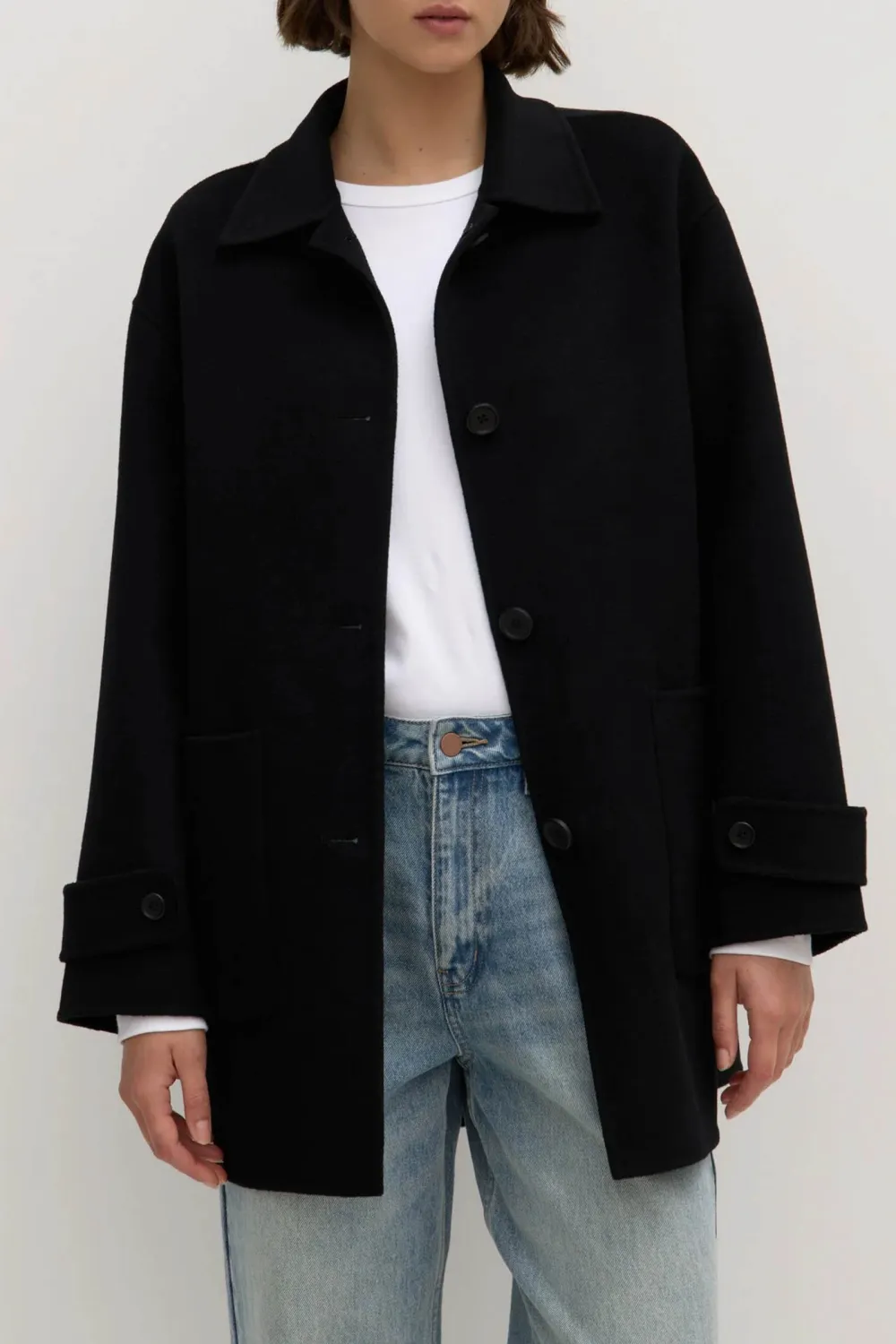 Double Sided Wool Short Jacket