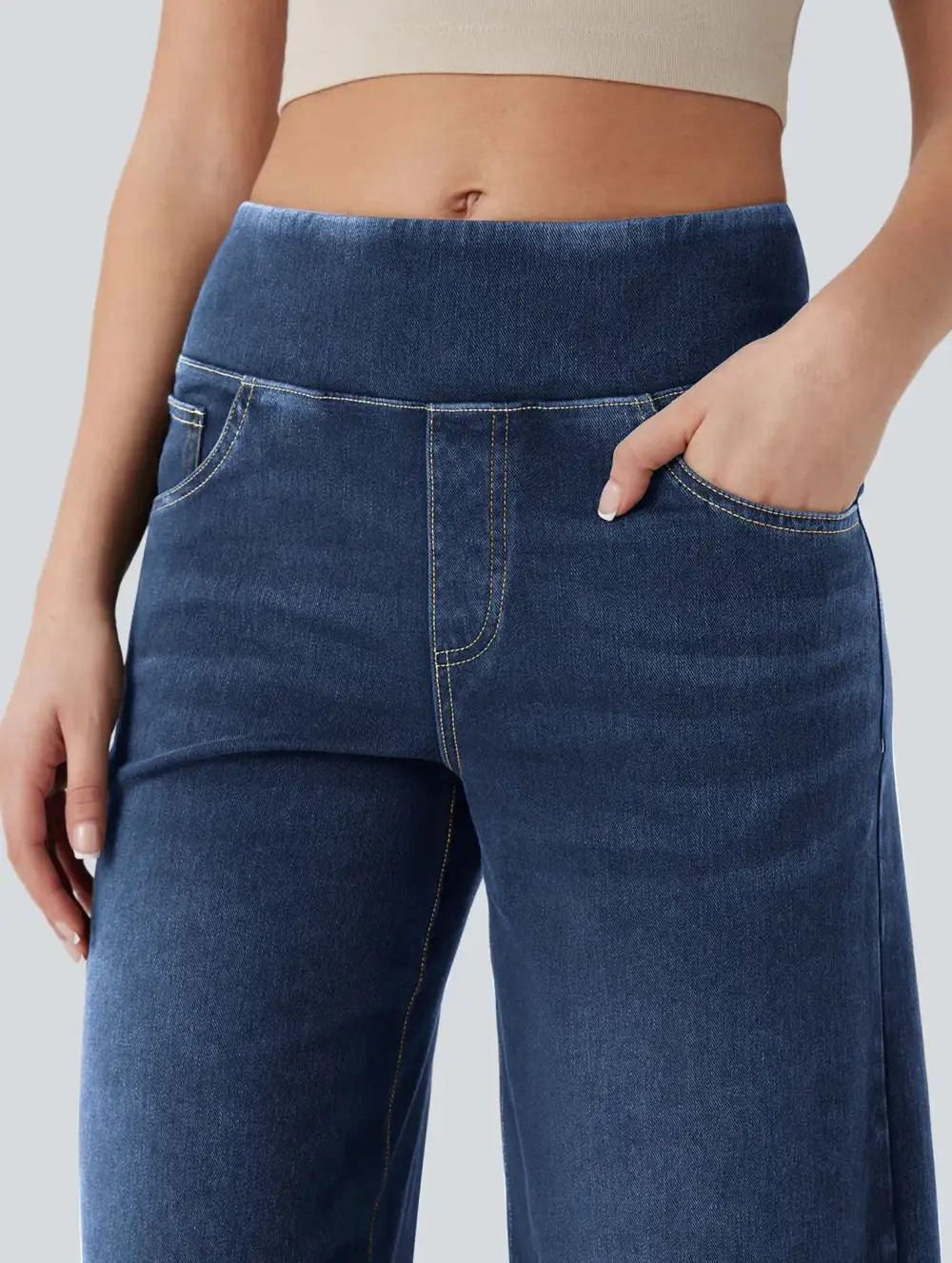 High Waisted Stretch Slim-Fit Jeans