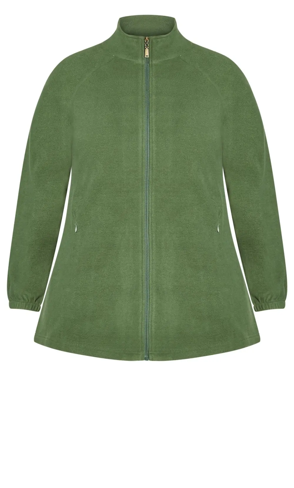 Evans Green Polar Fleece Zip Jacket