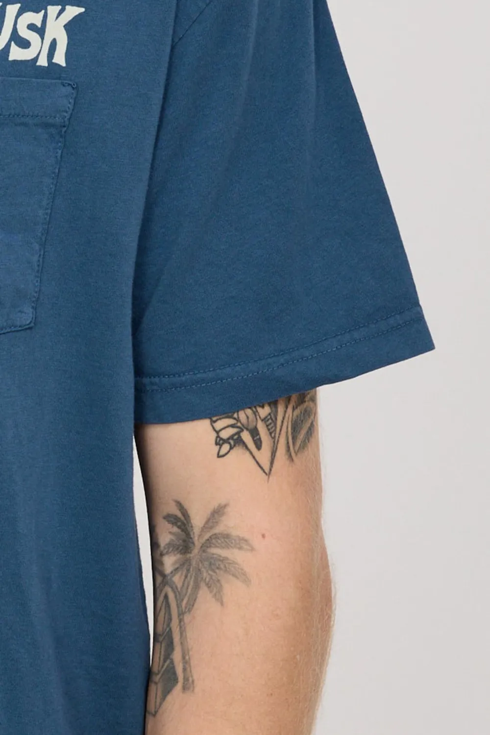 Smile Tee Navy Indigo