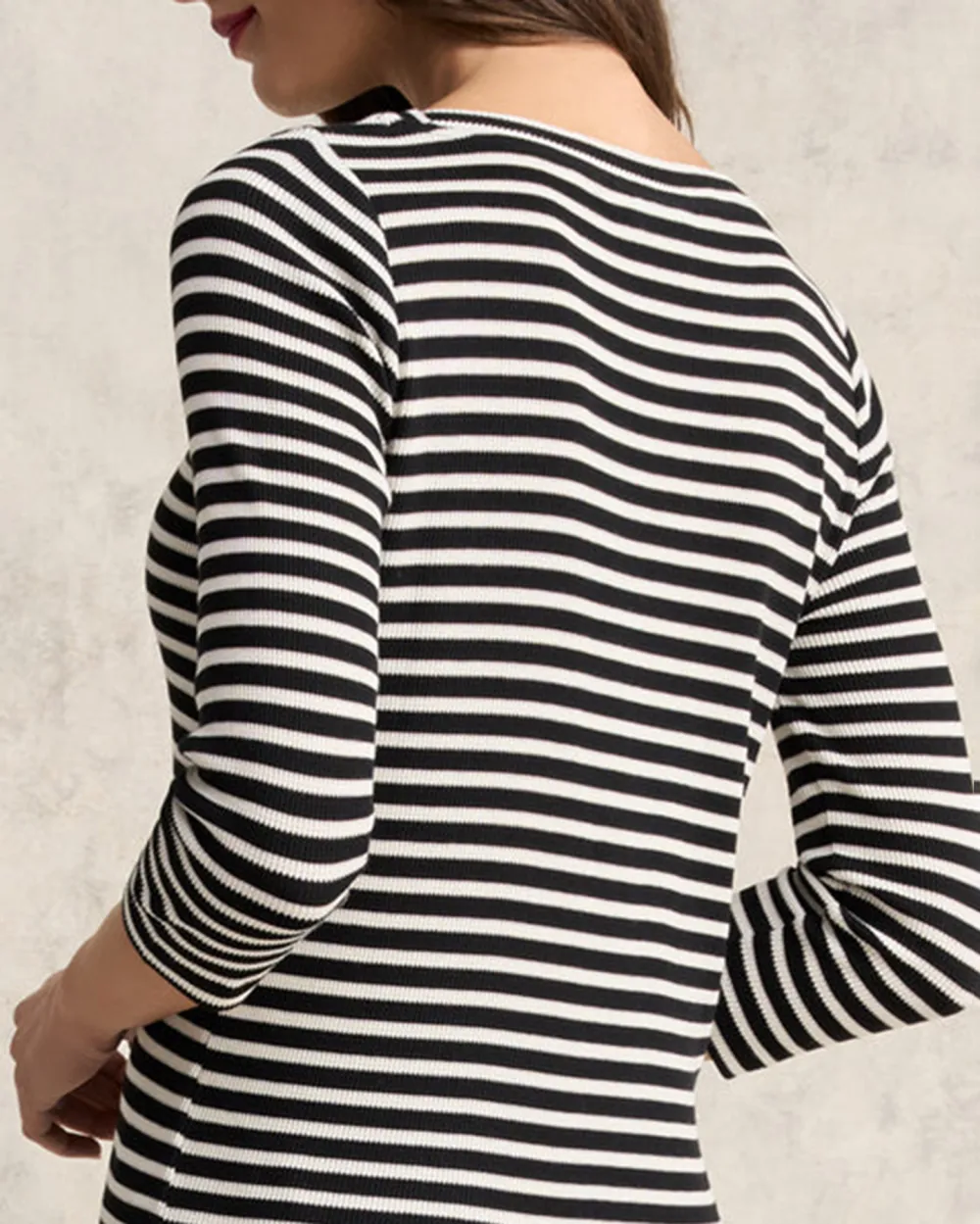 Stripe Boat Neck Tee