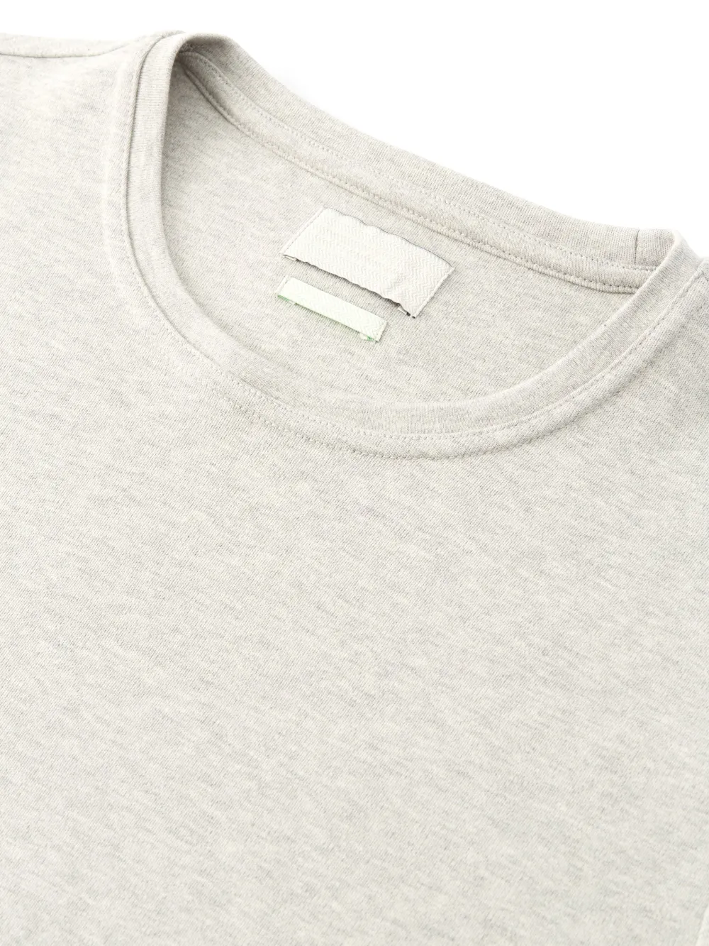 Grey Crew Neck Long Sleeve Plain T-Shirt