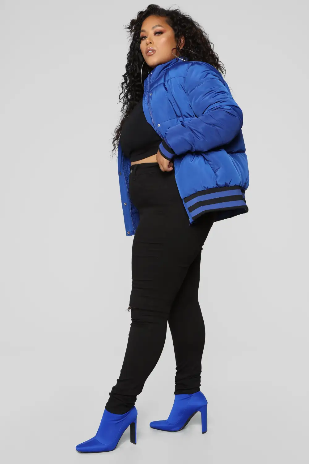 Mrs. Jackson Puffer Jacket - Royal Blue