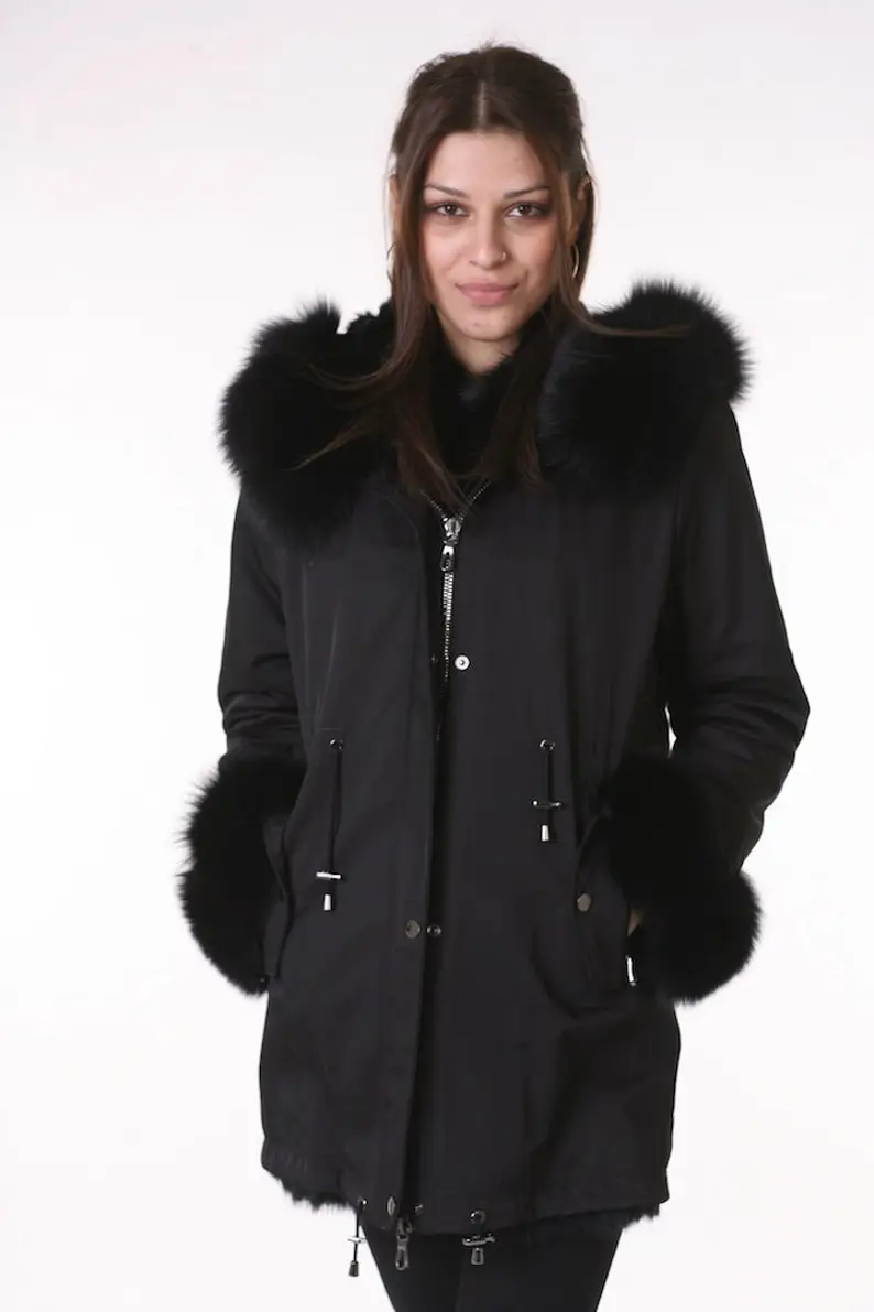 Fox Parka Fur Coat Women’s