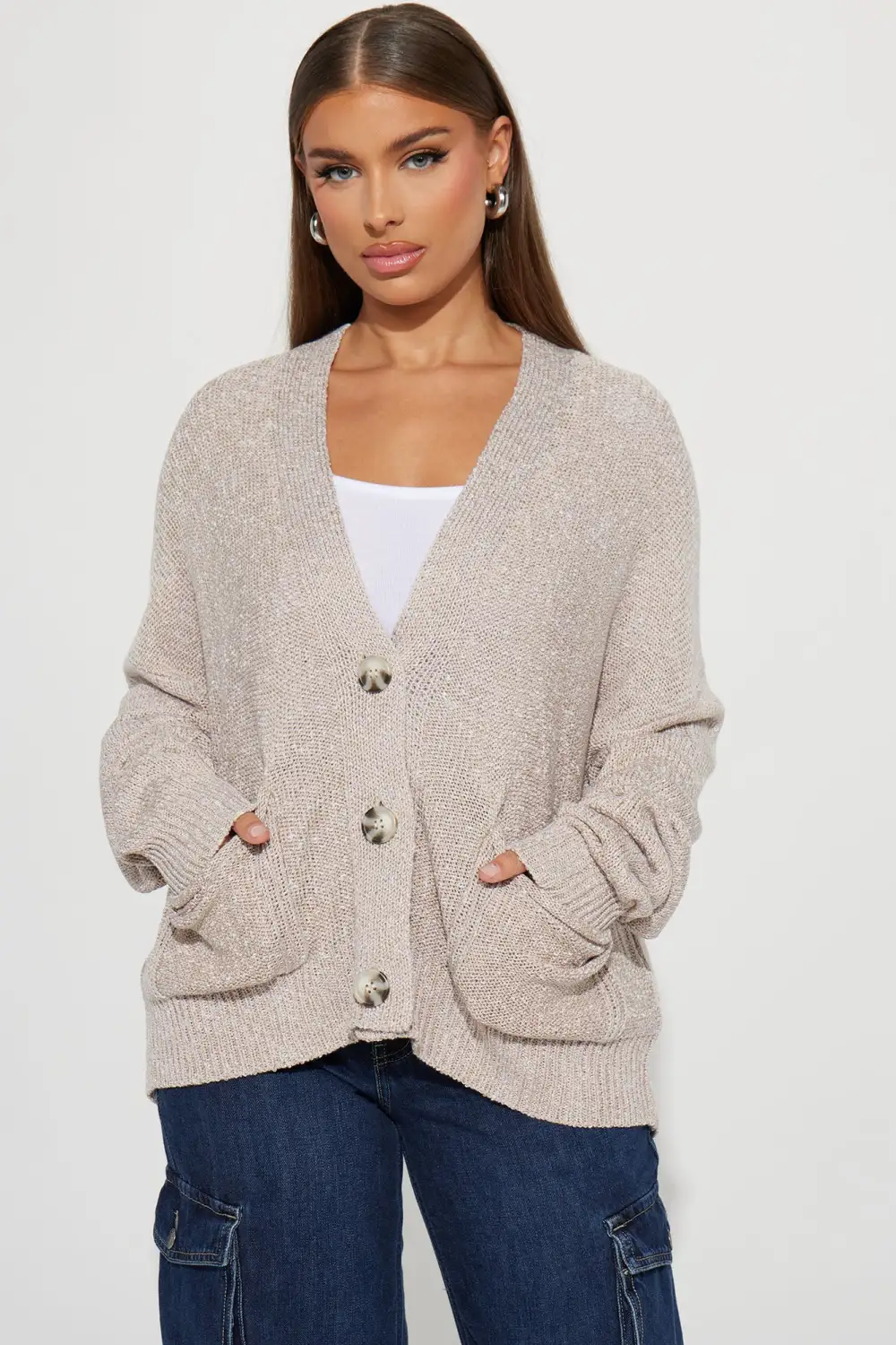 Audree Cardigan Sweater - Oatmeal
