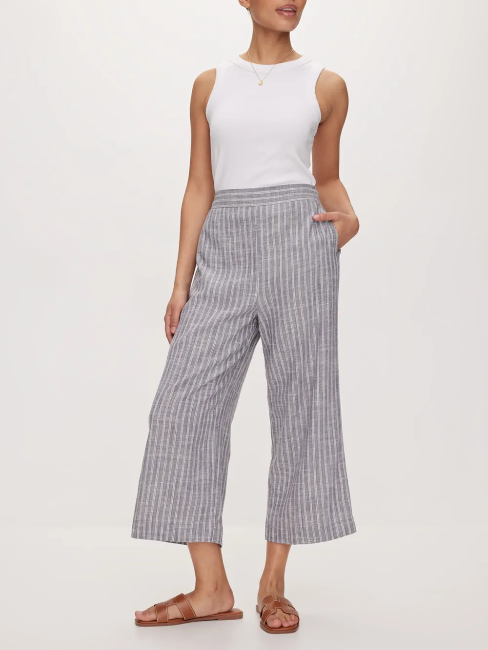 Casual Style Stripe Culotte