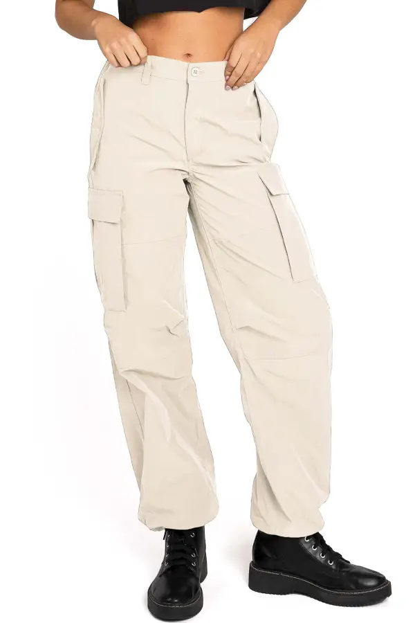 Front Button Skater Pants