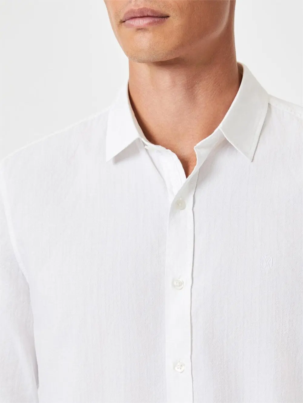 Classic White Button - Up Shirt for Men