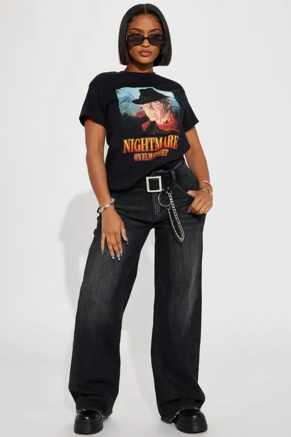 Nightmare On Elm Street Graphic Tshirt - Black