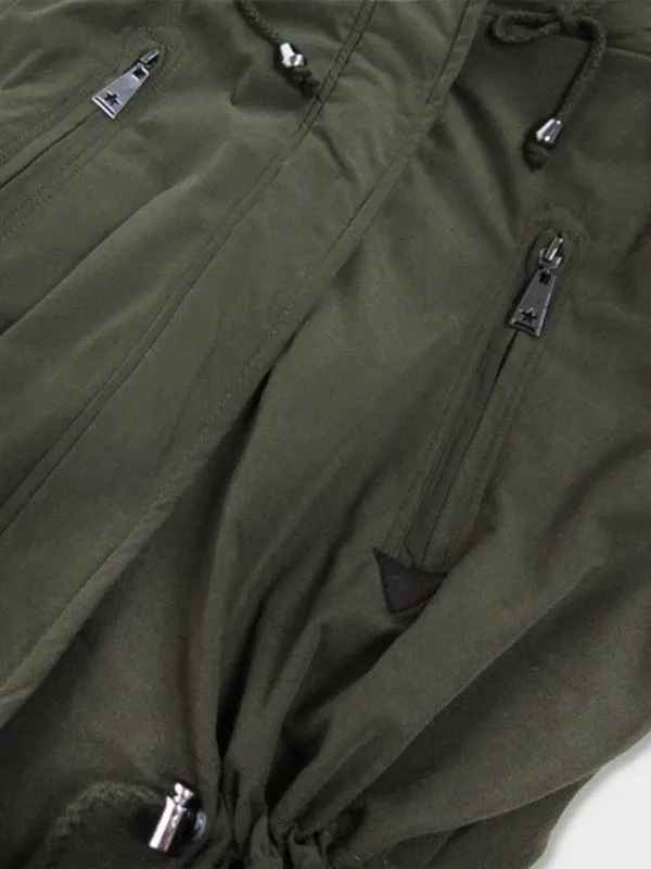 Ladies winter coat khaki