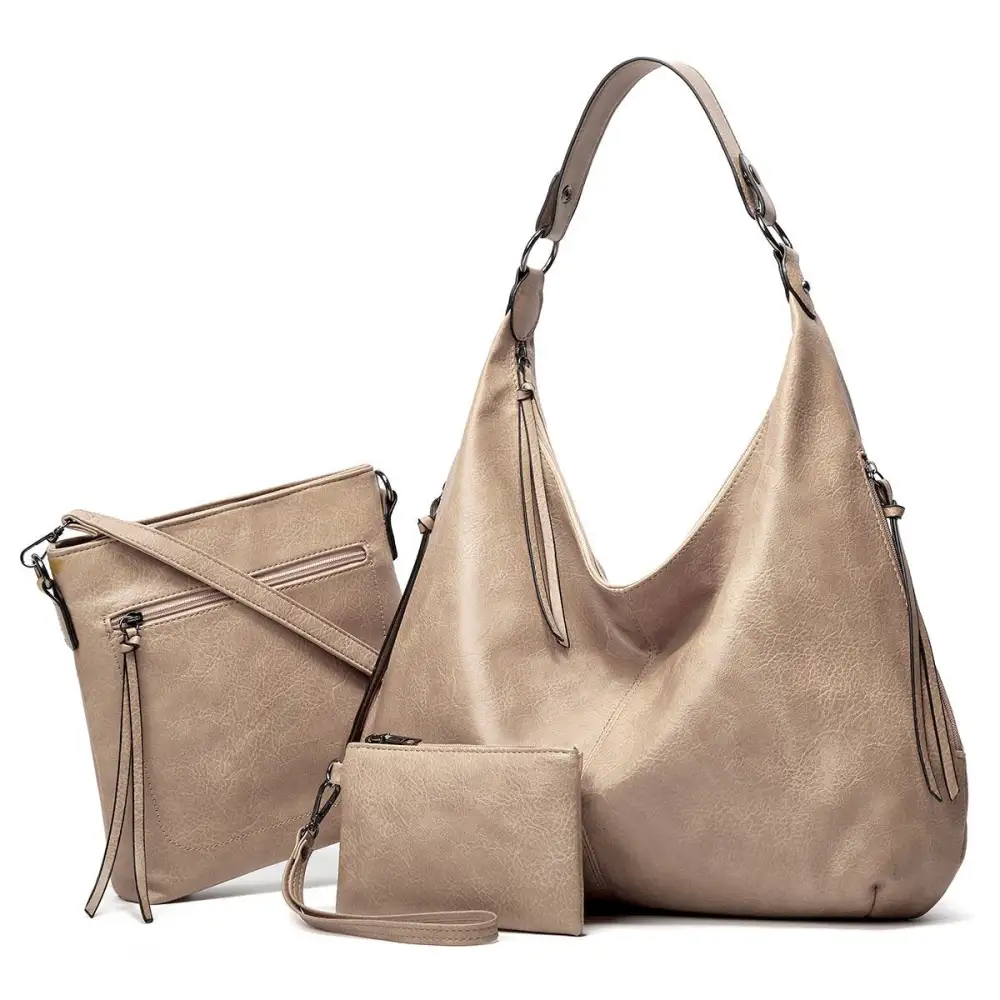 2022 New Women's Three-in-one Leather Bag