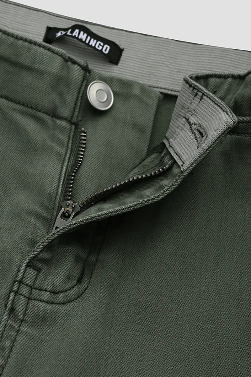 Drawstring Low Waist Wide Leg Jeans