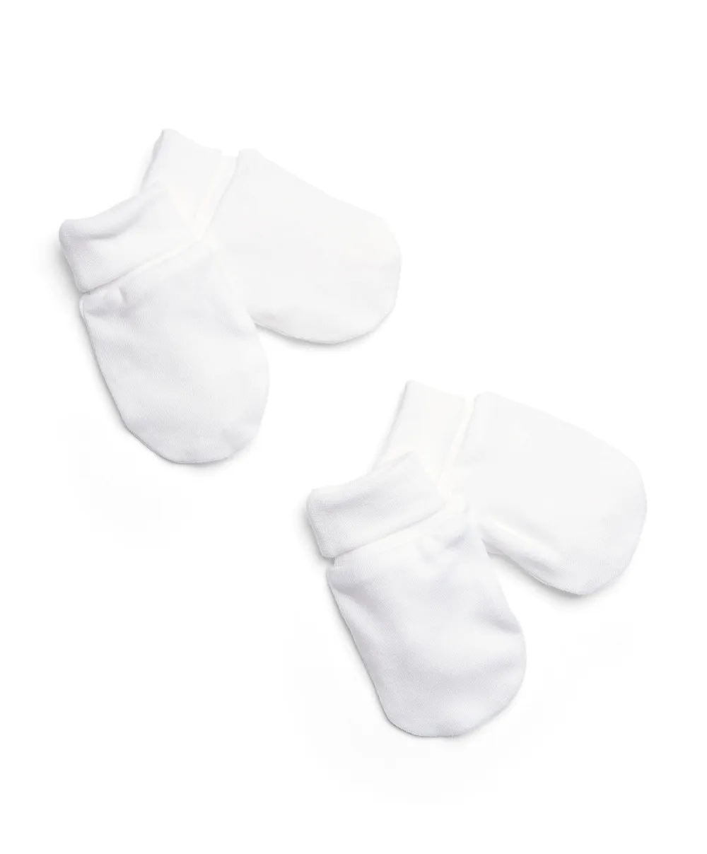 White Scratch Mitts - 2 Pack