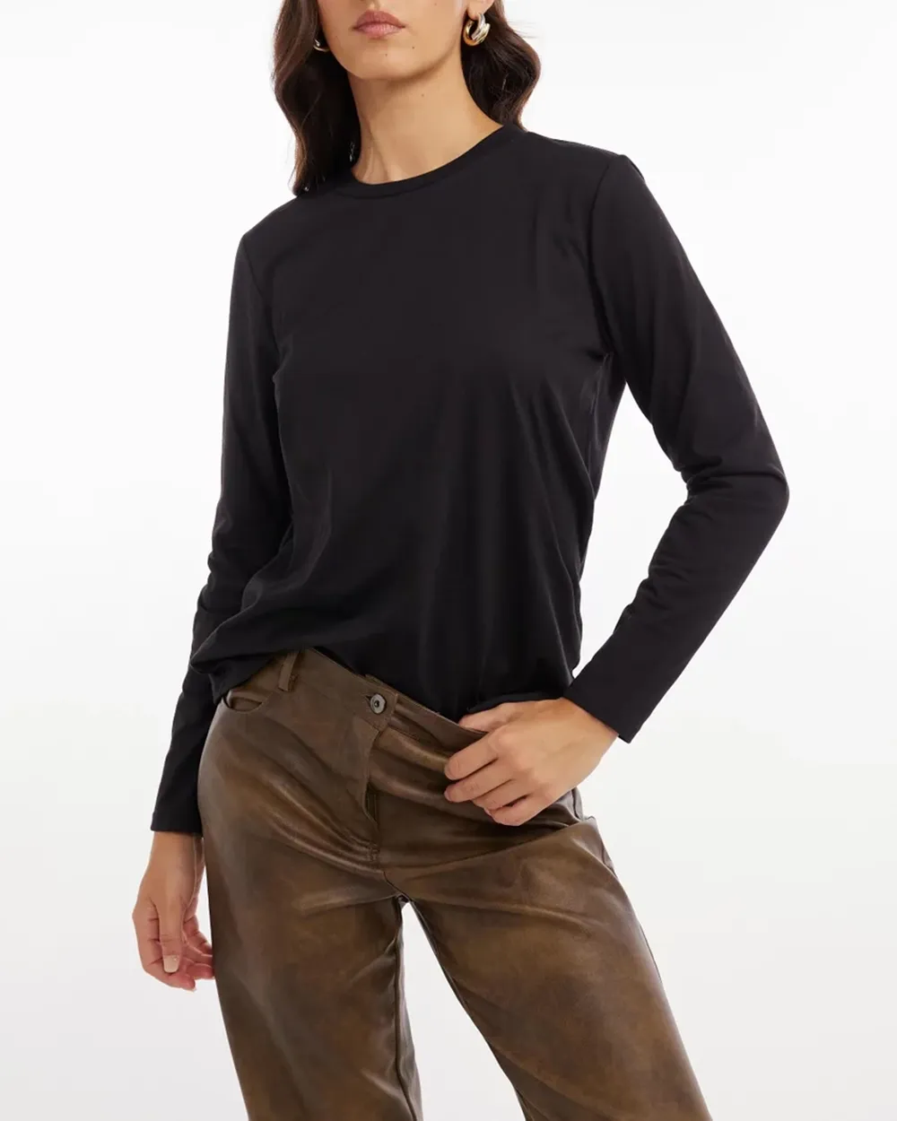 Long Sleeve Stripe Boyfriend Tee